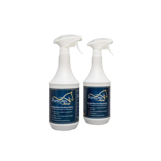 PureDes Horse – 2 x 1 Liter Desinfektionsmittel für den Stall
