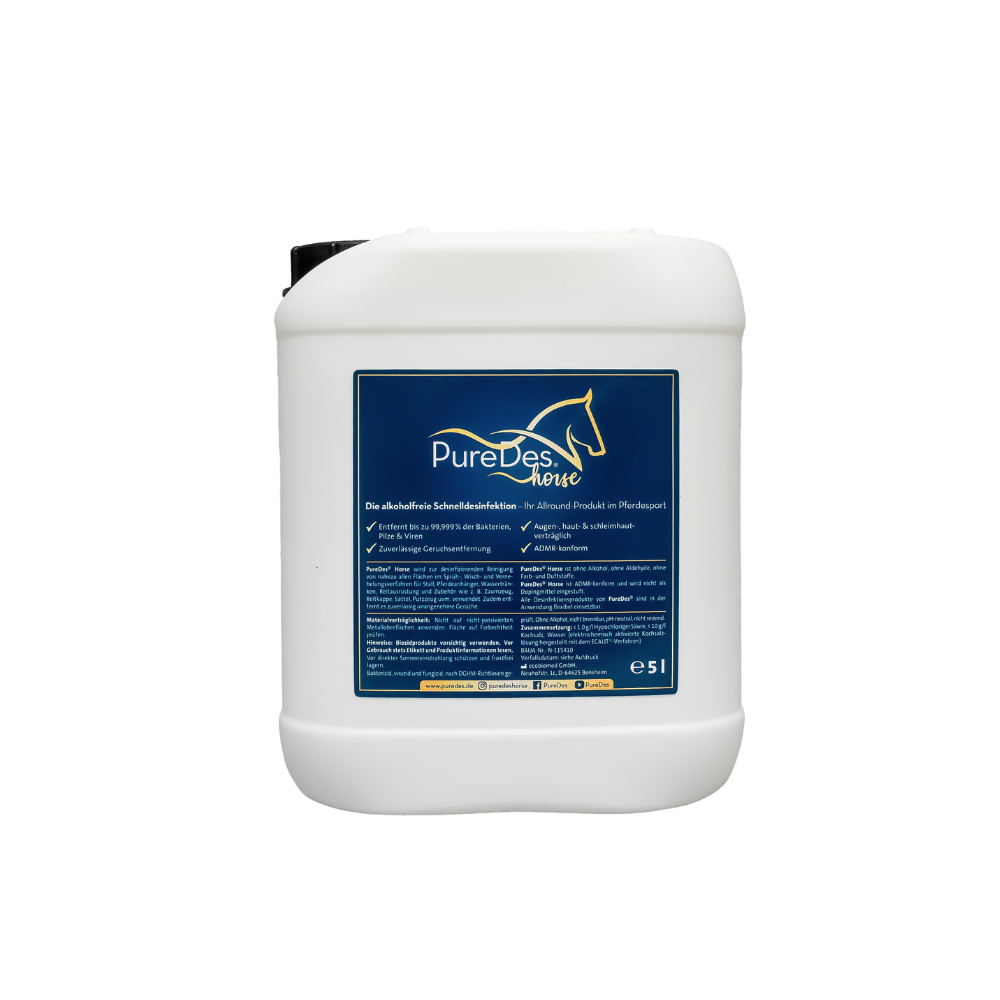 PureDes Stalldesinfektion Exklusiv-Set ADMR-konform – Hygiene-Paket Pferdestall groß