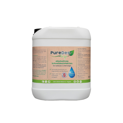 PureDes to-go – Alkoholfreies Desinfektionsmittel für Haushalt & unterwegs (500 ml)